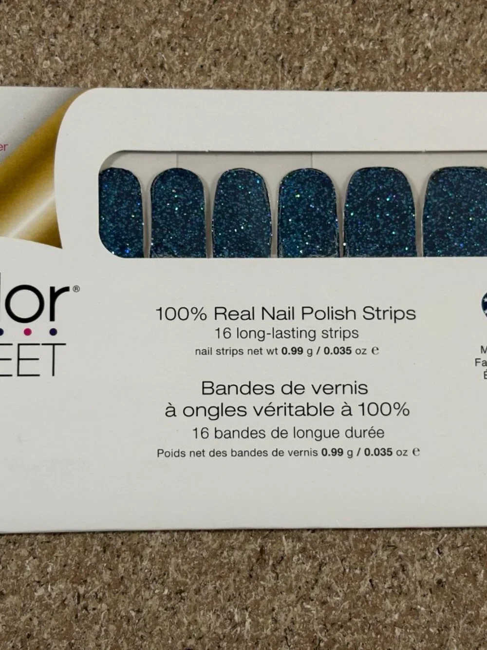 Color Street 100% Real Nail Polish Strips 5ct (16 long-lasting strips each)